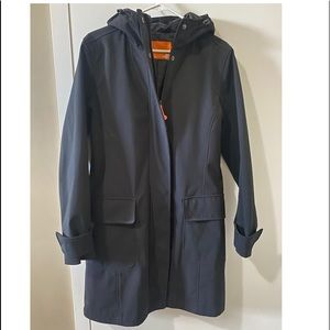 LIKE NEW Small Black trench coat